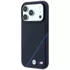BMW M Tire Track Blue Line MagSafe puzdro pre iPhone 18 Pro / 17 Pro, tmavomodrá