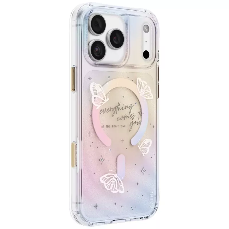 UNIQ Coehl Ellie puzdro pre iPhone 18 Pro Max / 17 Pro Max, magnetické nabíjanie, Prism Bloom