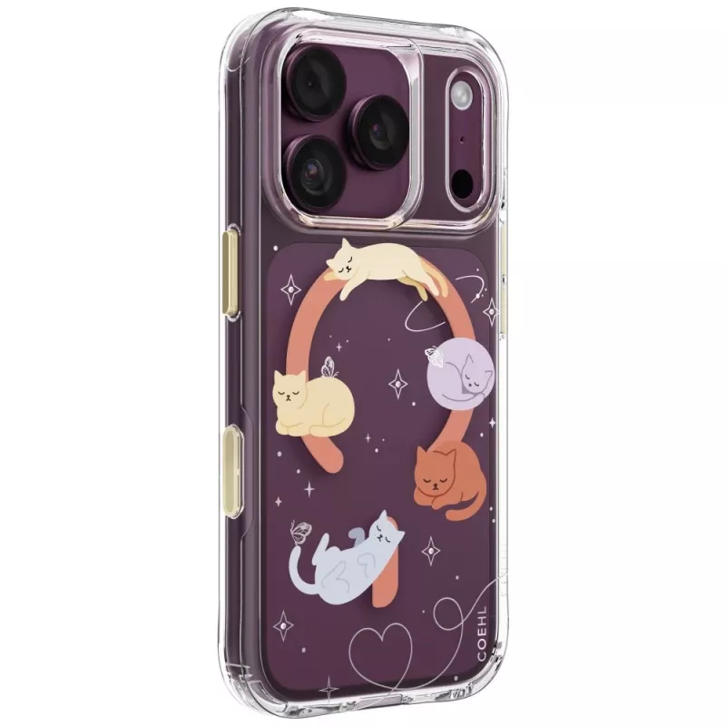 UNIQ Coehl Elysie puzdro pre iPhone 18 Pro / 17 Pro, magnetické nabíjanie, Whiskered Dreams