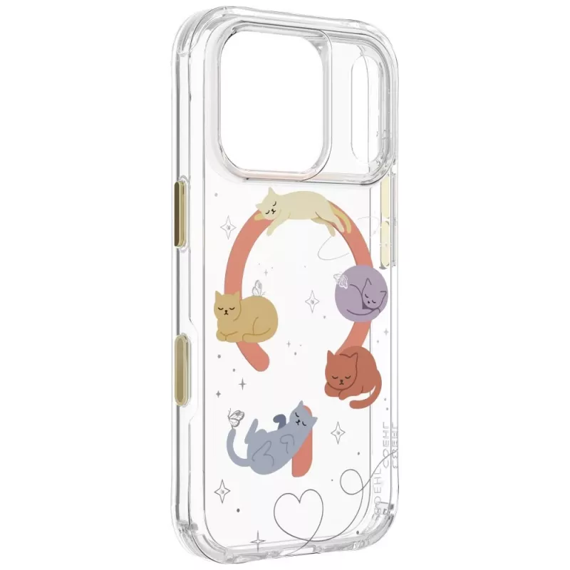 UNIQ Coehl Elysie puzdro pre iPhone 18 Pro / 17 Pro, magnetické nabíjanie, Whiskered Dreams