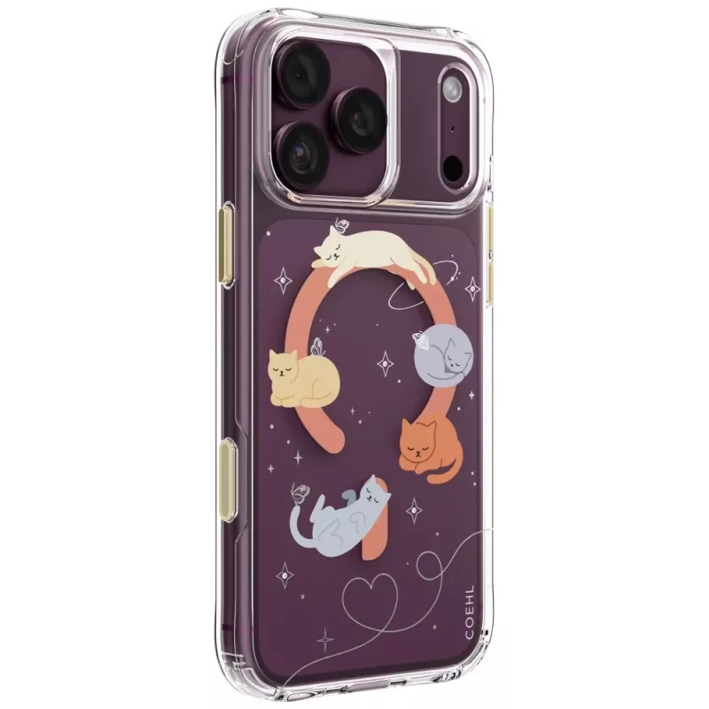 UNIQ Coehl Elysie puzdro pre iPhone 18 Pro Max / 17 Pro Max, magnetické nabíjanie, Whiskered Dreams