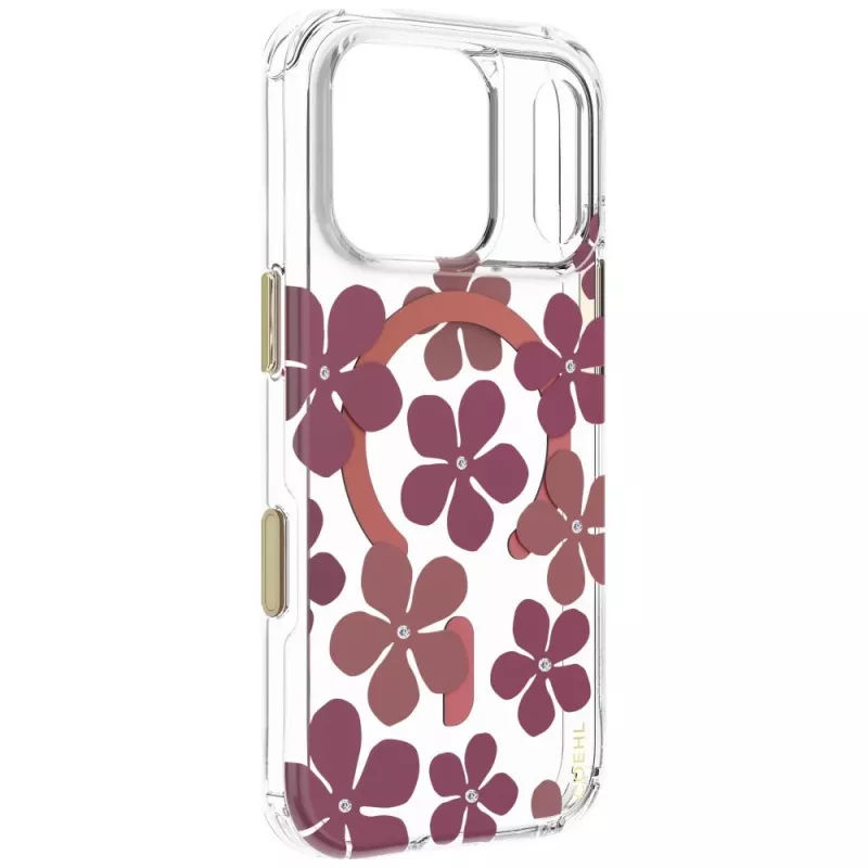 UNIQ Coehl Mila puzdro pre iPhone 18 Pro / 17 Pro, magnetické nabíjanie, bordová