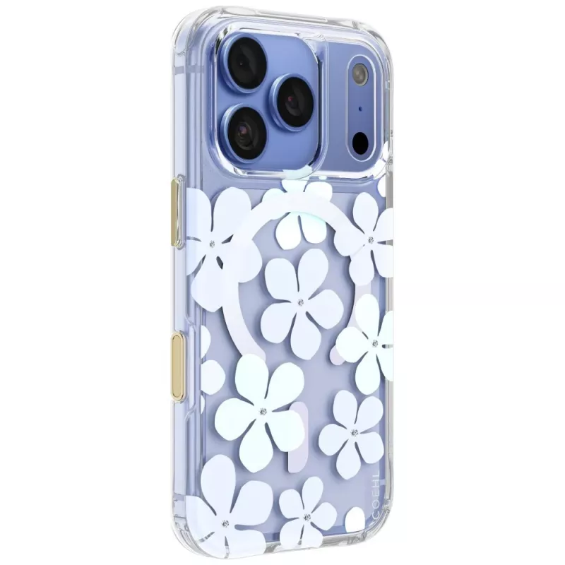 UNIQ Coehl Mila puzdro pre iPhone 18 Pro / 17 Pro, magnetické nabíjanie, modrá
