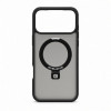 Evelatus Shield puzdro s MagSafe a stojanom pre Apple iPhone 18 Pro Max, matný prstenec, čierna