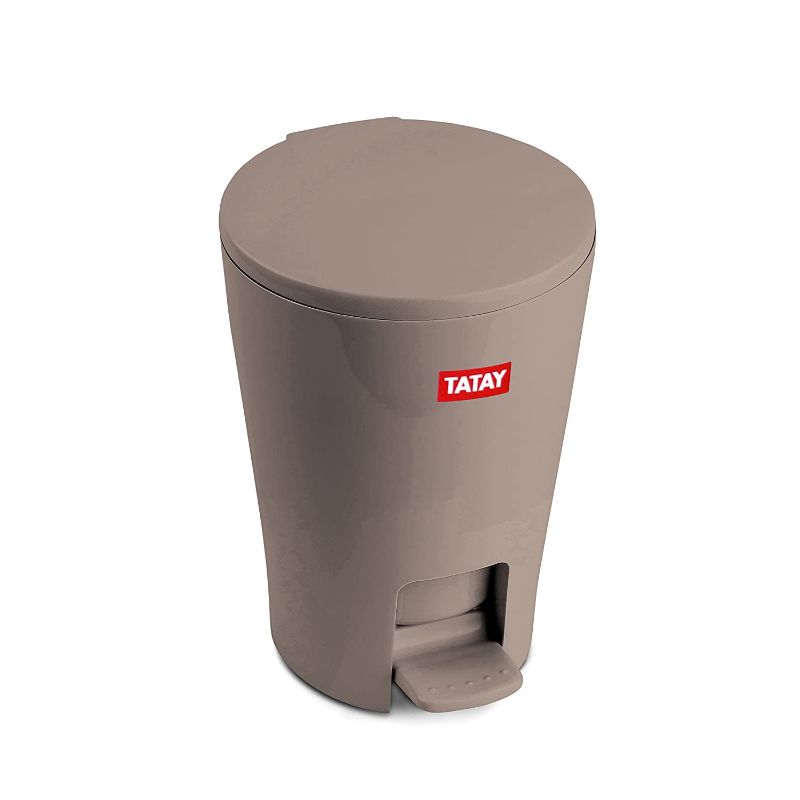 Tatay Diabolo kúpeľňový pedálový odpadkový kôš, 5 l, hnedý