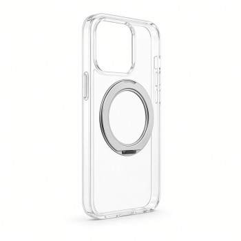 Evelatus Hybrid MagSafe puzdro s 360 kovovým stojanom pre Apple iPhone 18 Pro, PC+TPU, transparentné