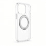 Evelatus Hybrid MagSafe puzdro s 360 kovovým stojanom pre Apple iPhone 18 Pro, PC+TPU, transparentné