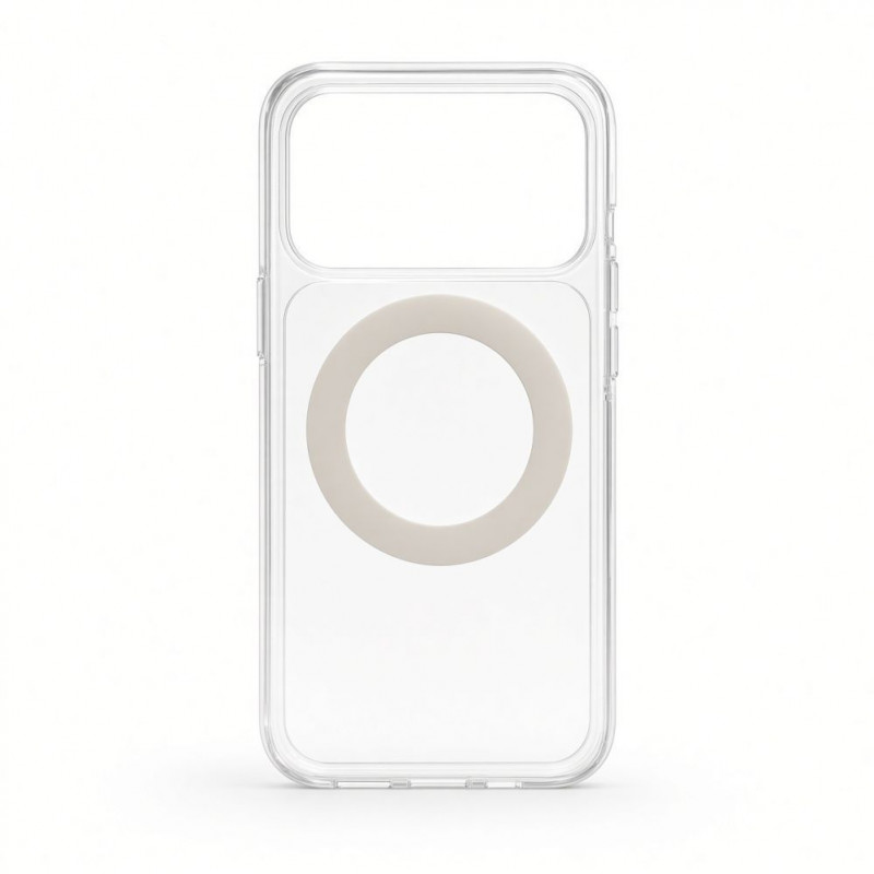 Evelatus Hybrid MagSafe puzdro s 360 kovovým stojanom pre Apple iPhone 18 Pro, PC+TPU, transparentné
