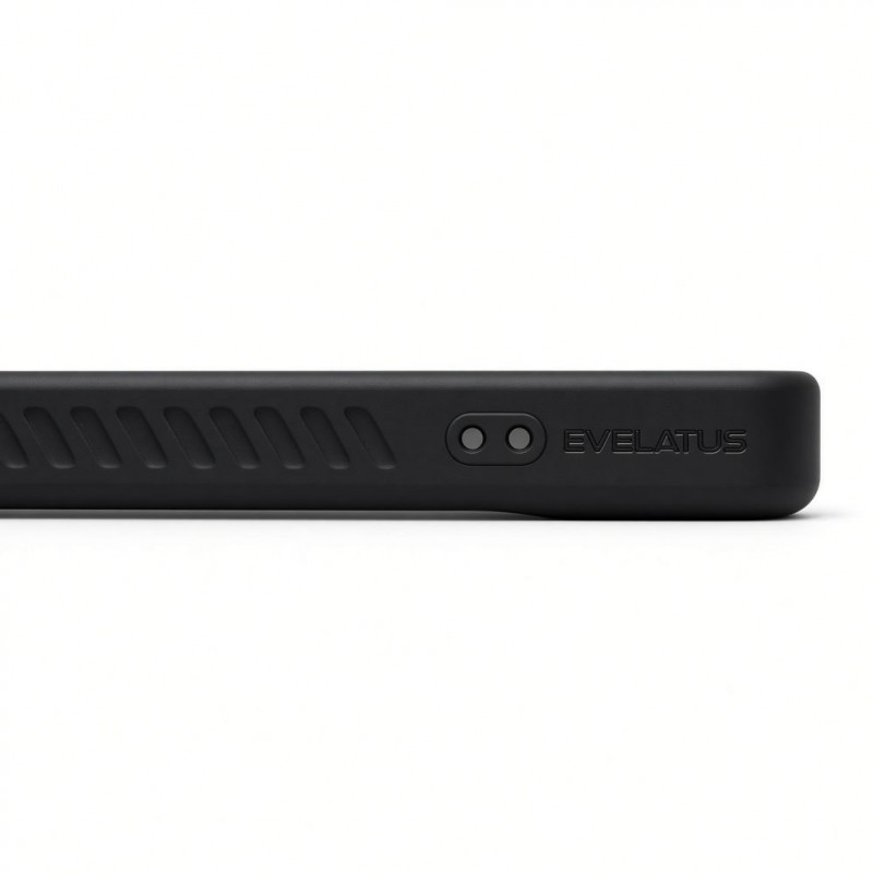 Evelatus MagSafe puzdro s gumeným povrchom a stojanom pre Apple iPhone 18 Pro, čierna