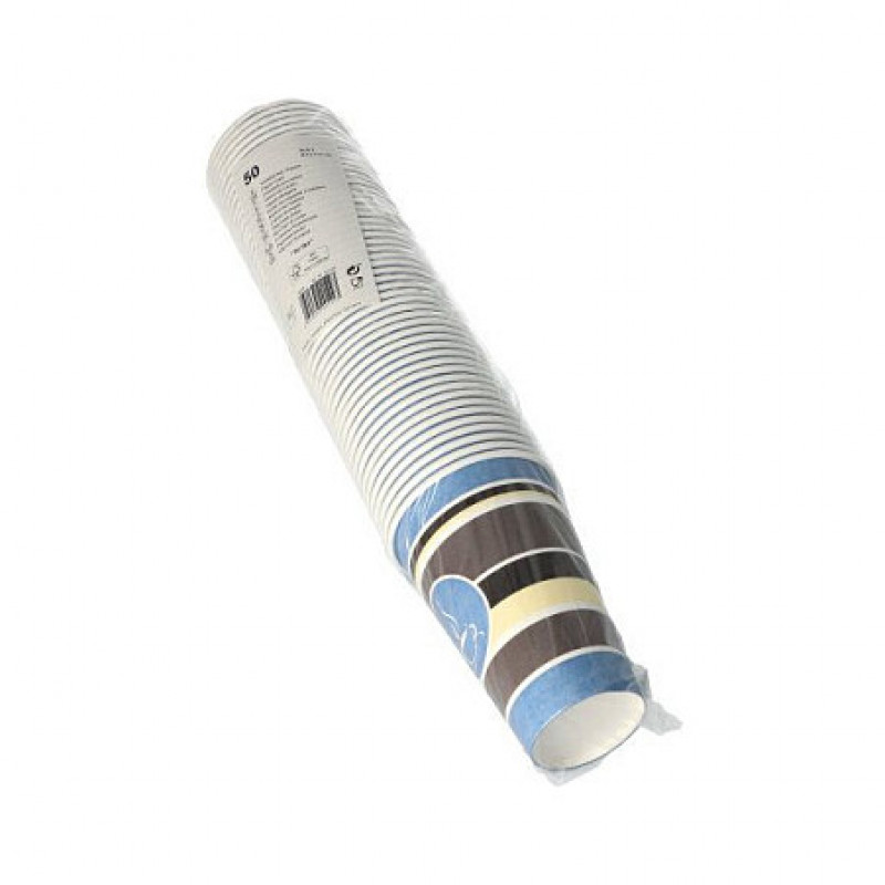 STARPAK jednorazový pohárik na kávu 8 cm 0,3 l biela, červená, žltá, sivá