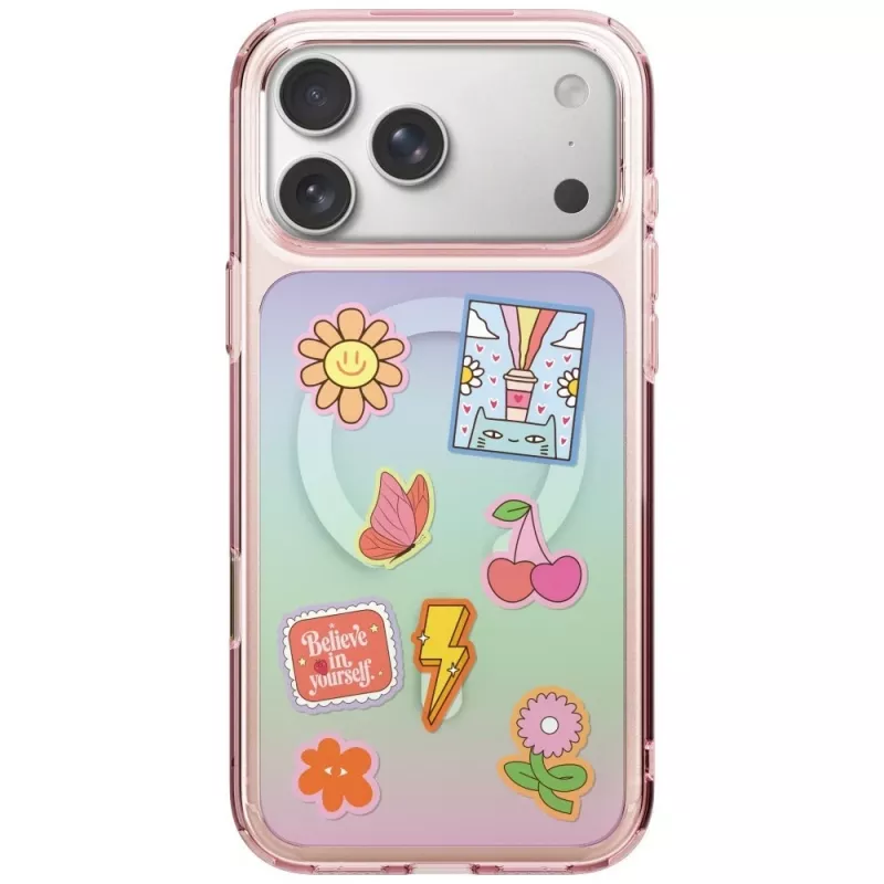 UNIQ Coehl Estelle puzdro pre iPhone 18 Pro / 17 Pro, magnetické nabíjanie, ružová