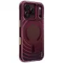 UNIQ Coehl Vela puzdro pre iPhone 18 Pro / 17 Pro, magnetické nabíjanie, bordová