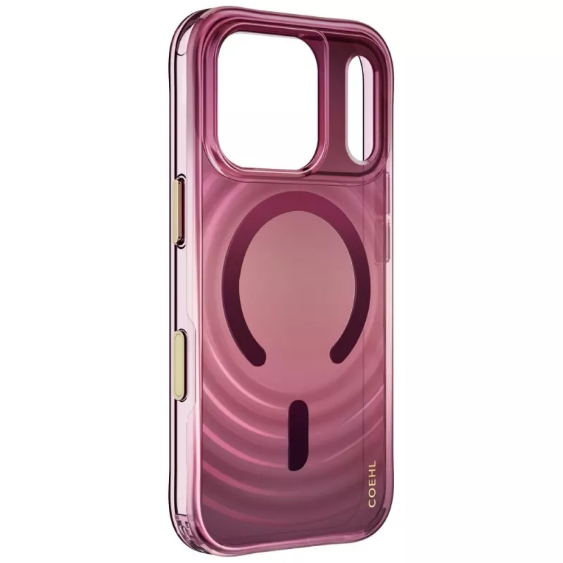 UNIQ Coehl Vela puzdro pre iPhone 18 Pro / 17 Pro, magnetické nabíjanie, bordová