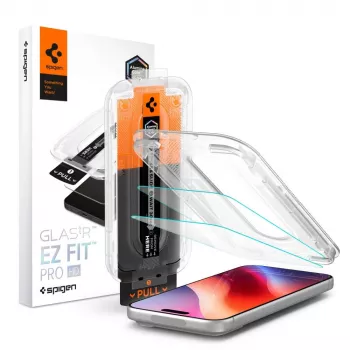 Spigen Glas.TR EZ Fit Pro HD AC 2-balík tvrdené sklo iPhone 16 Pro Max / 17 Pro Max / 18 Pro Max priehľadné