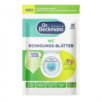 Dr. Beckmann Magic Leaves utierky na WC, Citrus Sensation, 20 ks