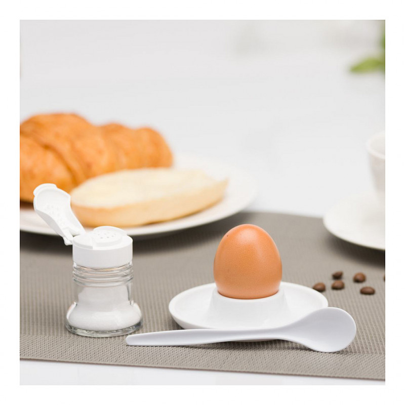 Westmark vajíčková lyžička, balenie 6 ks, 14,5 cm, biely plast
