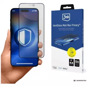 3mk HardGlass Matt Max Privacy tvrdené sklo pre Apple iPhone 18 Pro Max