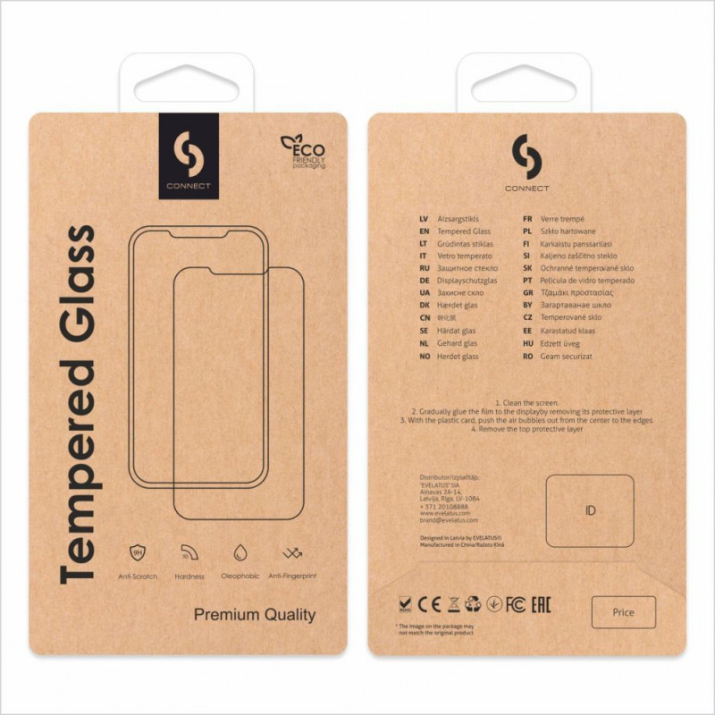 Connect 2.5D Full Cover antistatické ochranné sklo displeja pre Samsung Galaxy A17