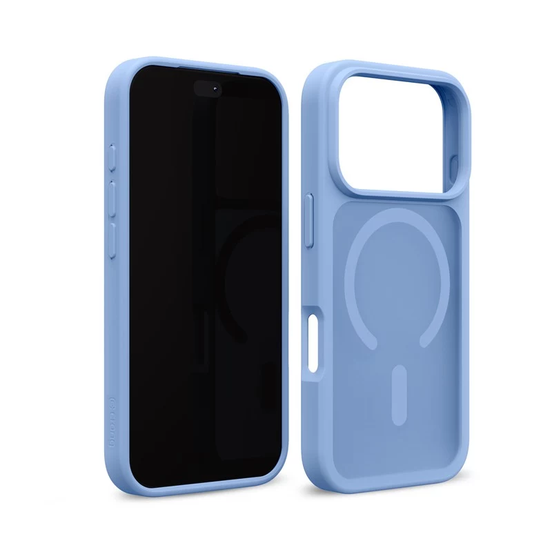 Crong Matte Magnetic MagSafe puzdro pre iPhone 18 Pro / 17 Pro, modré