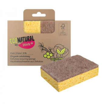 York Eco Natural celulózová špongia na umývanie riadu ECO 2 ks