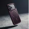 Crong Matte Magnetic MagSafe puzdro pre iPhone 18 Pro / 17 Pro, bordová