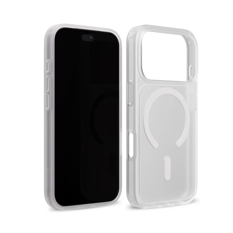 Crong Matte Magnetic MagSafe puzdro pre iPhone 18 Pro / 17 Pro, biele