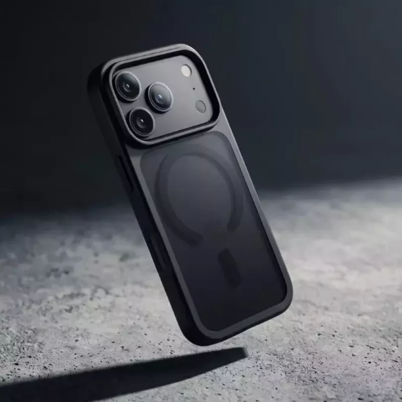 Crong Matte Magnetic MagSafe puzdro pre iPhone 18 Pro Max / 17 Pro Max, čierne