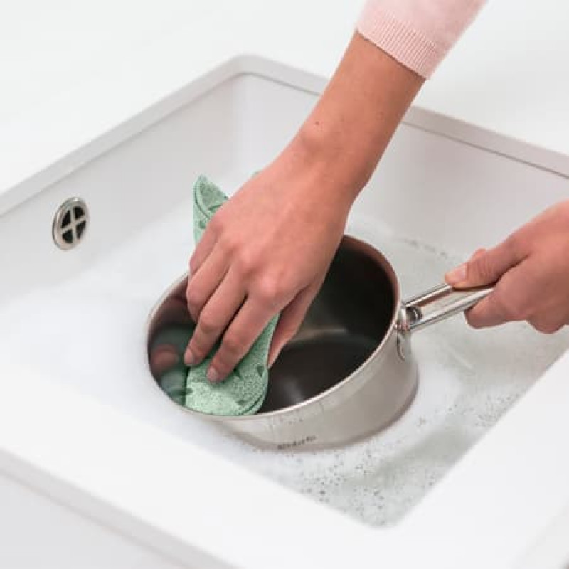 BRABANTIA mikrovláknová utierka 2 ks 30x30cm, Jade Green