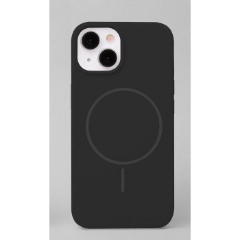 iLike Apple iPhone 15 Soft Touch silikónové puzdro s magnetom, čierne