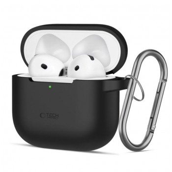 Tech-Protect Silicone Hook puzdro pre Apple AirPods 4, čierne