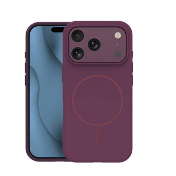TFO Silicone Thin Mag puzdro pre iPhone 17 Pro Max / iPhone 18 Pro Max 6,9 palca, tmavá čerešňa