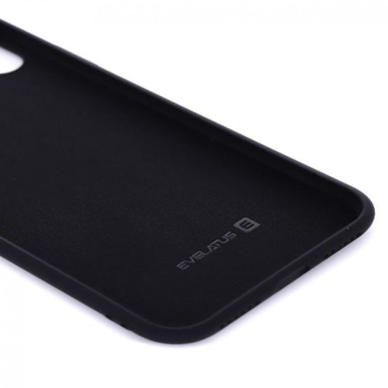 Evelatus Apple iPhone X/Xs nano silikónové puzdro Soft Touch TPU čierna