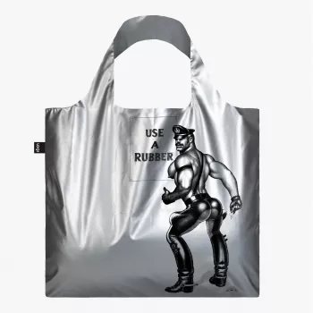 LOQI Tom of Finland – Use a Rubber – strieborná taška