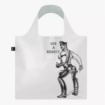 LOQI Tom of Finland – Use a Rubber – transparentná taška