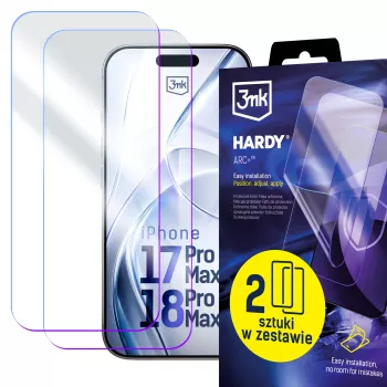 3mk Hardy ARC+ 4-vrstvová ochranná fólia displeja pre Apple iPhone 17 Pro Max / 18 Pro Max