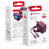 Forcell F-Energy GaN III VT-60 60W PD QC 4.0+ 2x USB-C bordové napájací zdroj + USB-C kábel