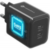 Forcell F-Energy GaN III VT-60 60W PD QC 4.0+ 2x USB-C napájací zdroj čierna + USB-C kábel