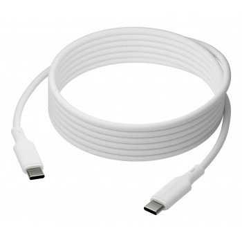 dbramante1928 USB kábel USB-C na USB-C, 3 m, 100 W, biely