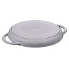 STAUB okrúhla grilovacia panvica z liatiny s dvoma rukoväťami 40509-522-0 - grafitová 26 cm