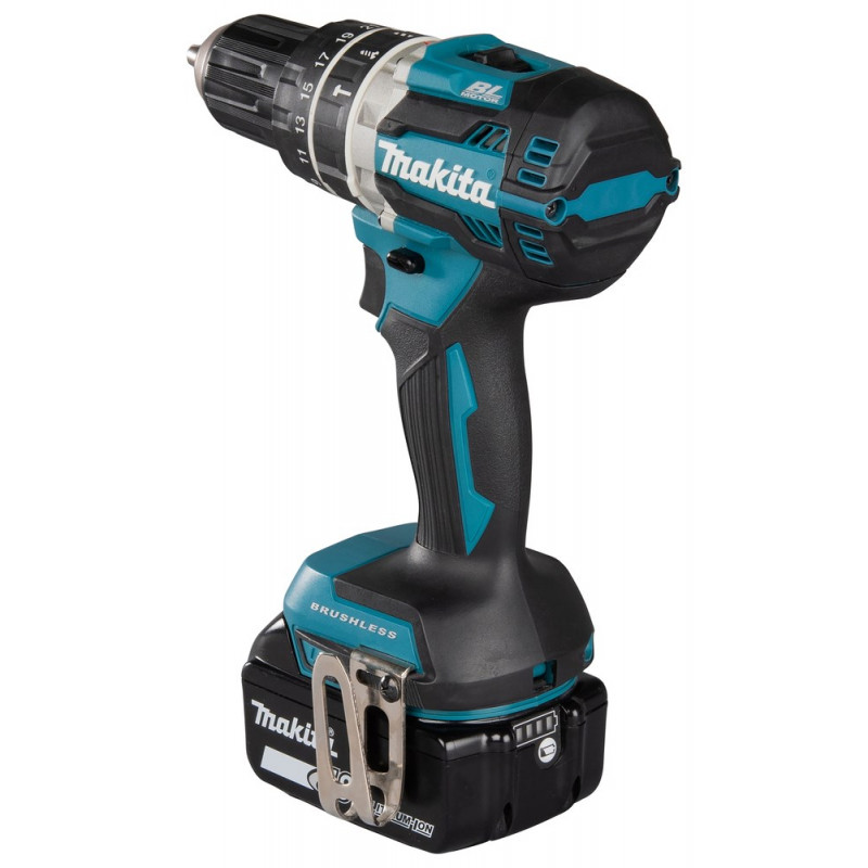 Makita DHP484RFJ akumulátorová vŕtačka, 2000 ot/min, čierna/modrá