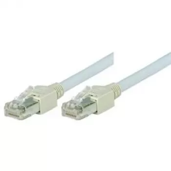 Tecline Cat5e F/UTP patch kábel RJ45, 5 m, sivý, LSZH