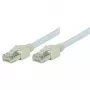 Tecline Cat5e F/UTP patch kábel RJ45, 5 m, sivý, LSZH