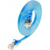 Wirewin Slim Cat6 U/FTP patch kábel RJ45, 0,5 m, modrý