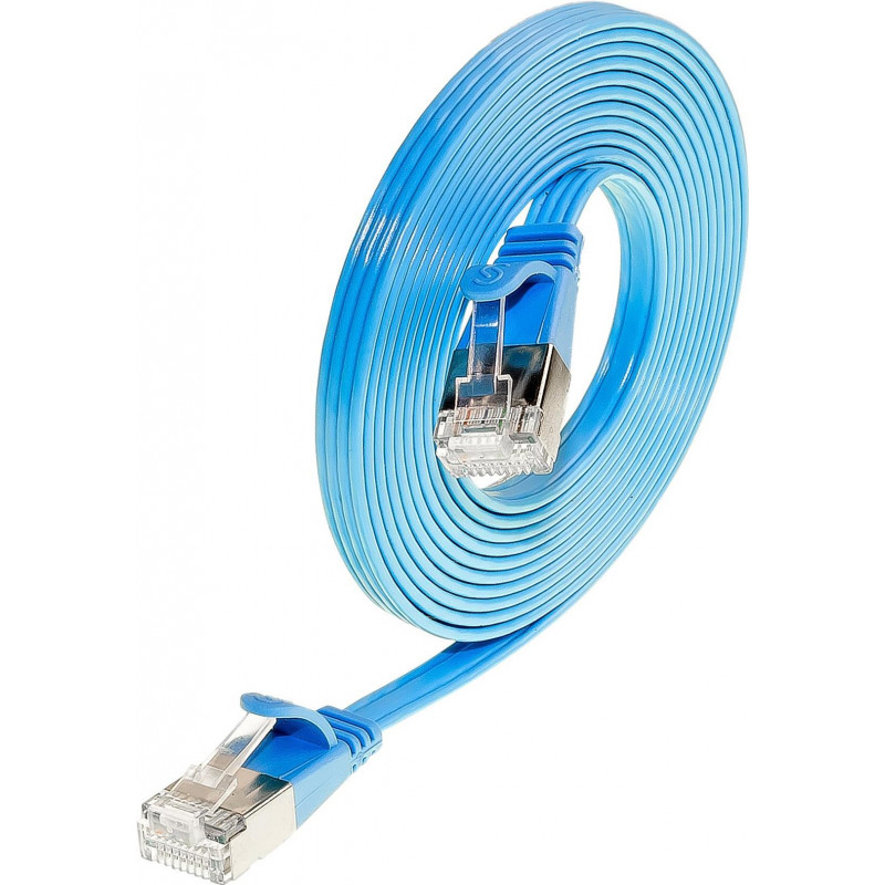 Wirewin Slim Cat6 U/FTP patch kábel RJ45, 0,5 m, modrý
