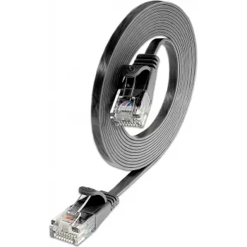Wirewin Slim Cat6 U/UTP patch kábel RJ45, 0,1 m, čierny