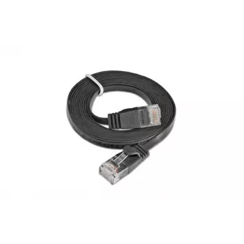 Wirewin Slim Cat6 U/UTP patch kábel RJ45, 0,1 m, čierny