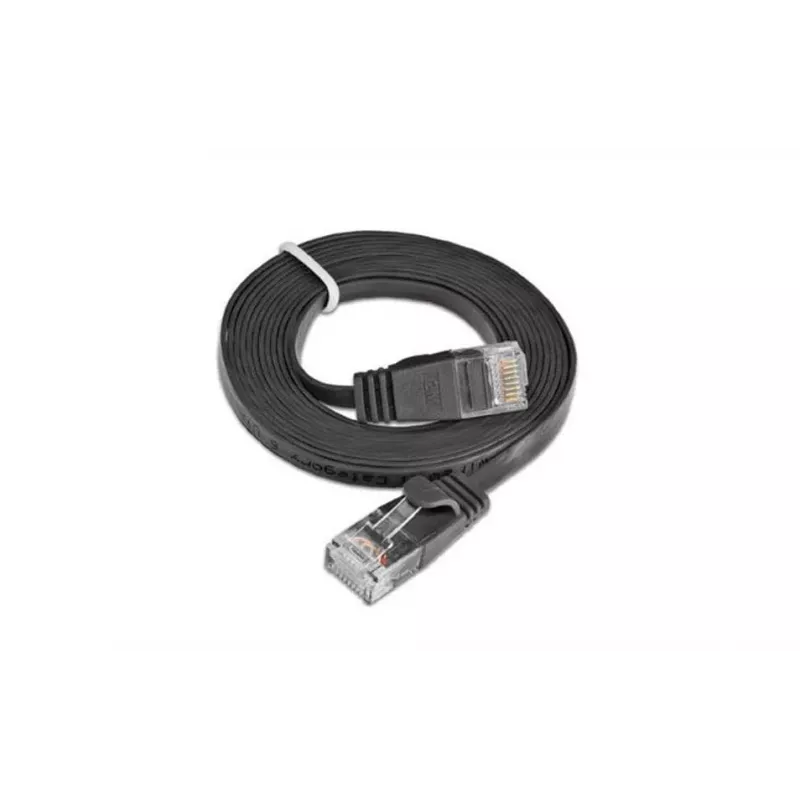 Wirewin Slim Cat6 U/UTP patch kábel RJ45, 0,1 m, čierny