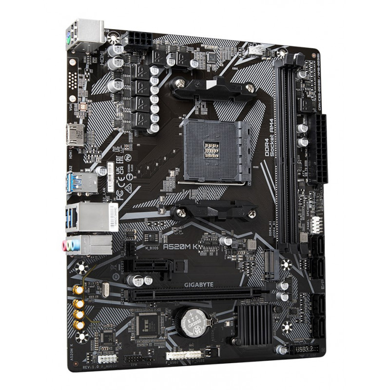 Gigabyte A520M K základná doska, AMD A520, AM4, mATX