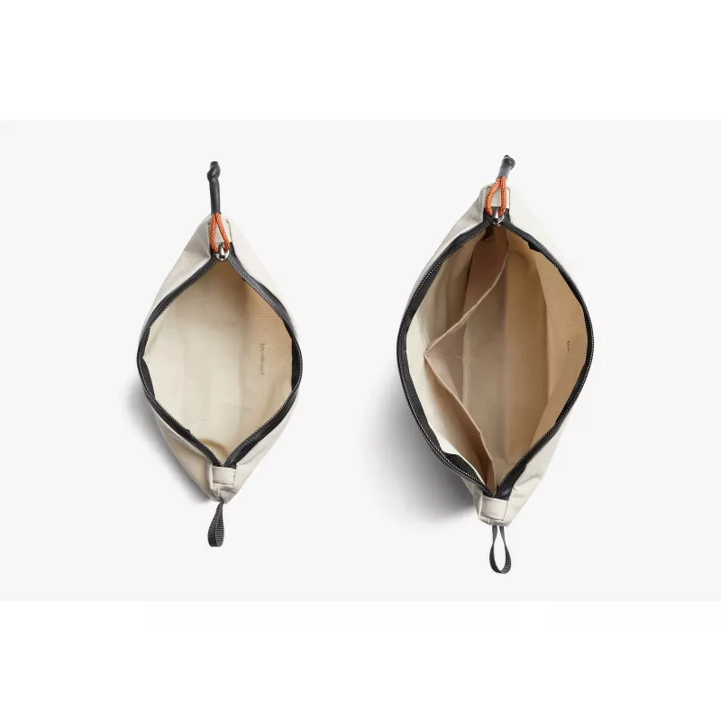 Bellroy Lite Pouch Duo, sada 2 cestovných organizérov (18 x 27 x 1,5 cm, 8 x 23 x 6 cm), Ash