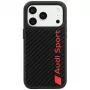 Audi R8 Carbon Fiber MagSafe puzdro pre iPhone 18 Pro / 17 Pro čierne